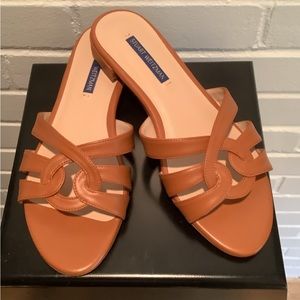 Stuart Weitzman Carmel Tone Cami Slide Sandals Size 7.5. NWT
